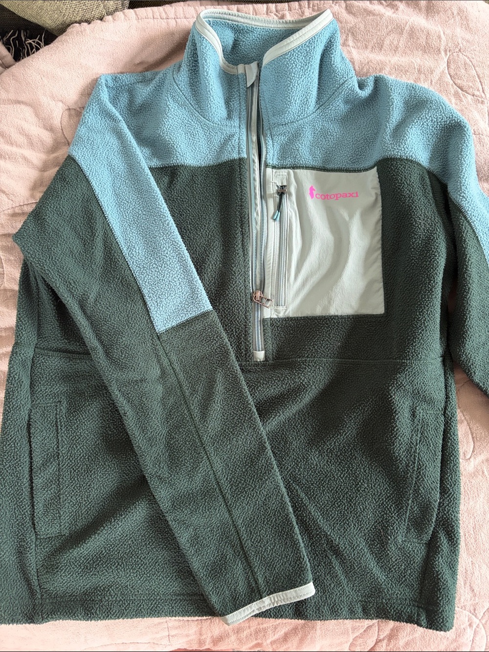 Cotopaxi medium green and blue fleece